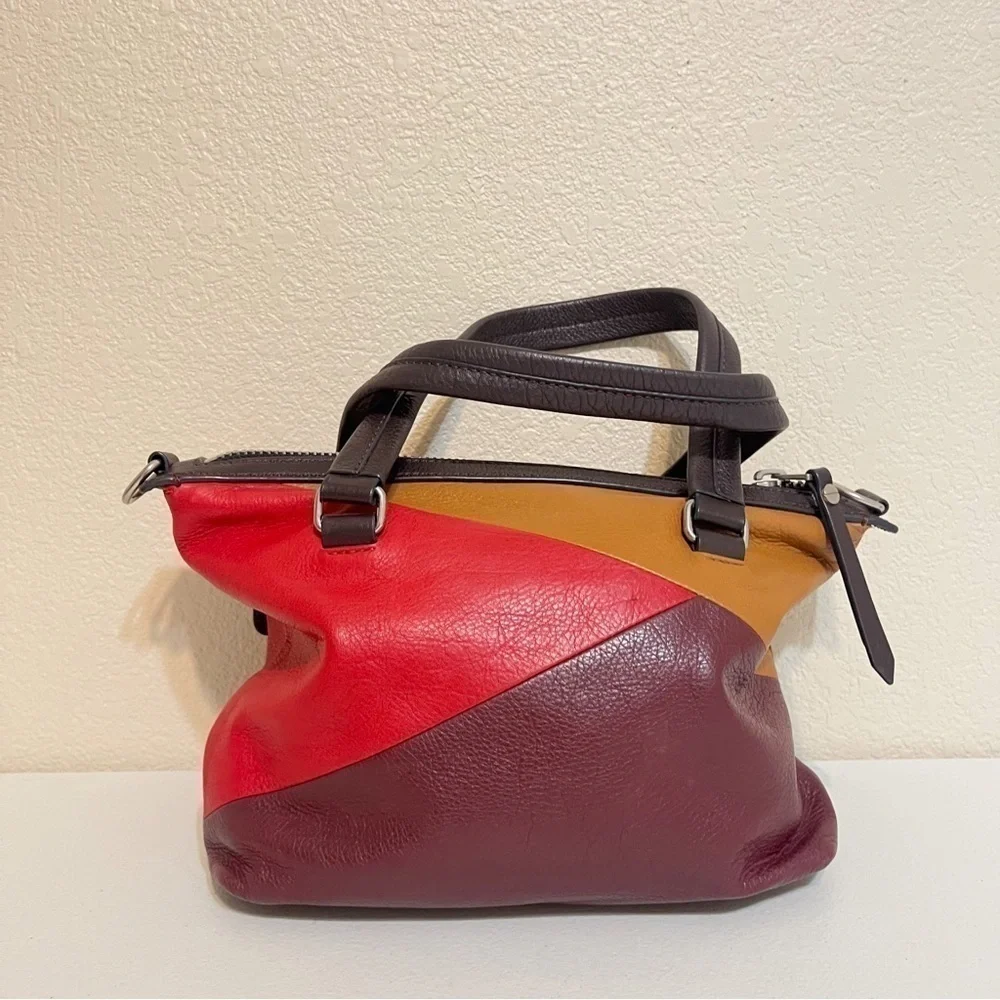 Fossil Dawson Patchwork Colorblock Leather Bag - Picture 4 of 11